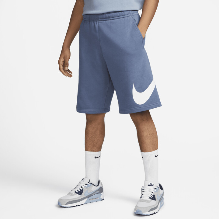 Nike Men's Sportswear Club Graphic Shorts in Blue ShopStyle