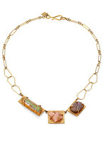 Thumbnail for your product : Kelly Wearstler Honolua Peach Moonstone, Druzy & Crystal Necklace