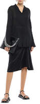 Thumbnail for your product : Ann Demeulemeester Pintucked Cotton-crepon Tunic