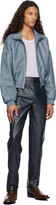 Thumbnail for your product : Situationist Blue YASPIS Edition Leather Jacket