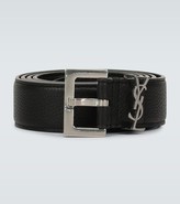 Thumbnail for your product : Saint Laurent Slim grained leather belt