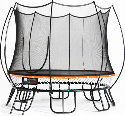 Free Jump Trampoline Springless Trampoline Kids Round Trampoline with Safety Enclosure Net for Kids & Adults Outdoor Fun