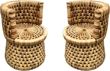 Bayou Breeze Seagrass Tub Chair Set