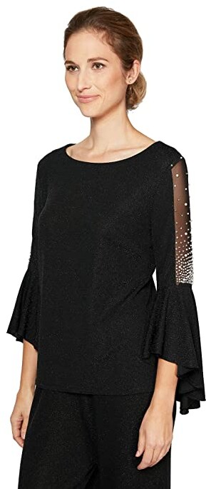 gold and black evening tops