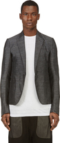 Thumbnail for your product : Rick Owens Grey Linen Blend Summer Blazer