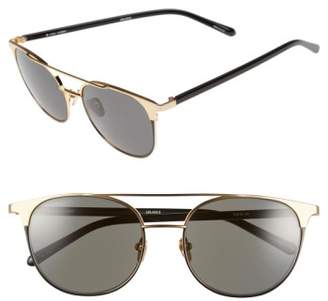 Linda Farrow 54mm 22 Karat Gold Trim Sunglasses