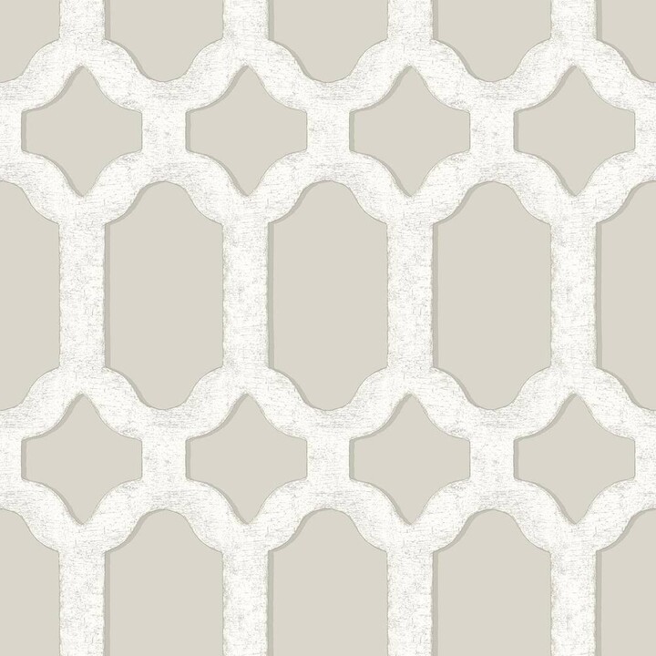 Chesapeake Chervil Light Grey Pre-Pasted Non-Woven Wallpaper