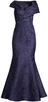 Thumbnail for your product : Aidan Mattox Portrait Jacquard Fit-&-Flare Gown