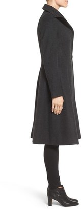 Vera Wang Women's Isabella Skirted Wool Blend Coat