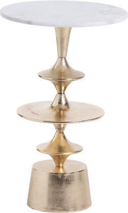 TJMAXX 24X16 Marble Top Accent Table