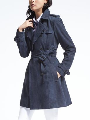 Banana Republic Classic Suede Trench