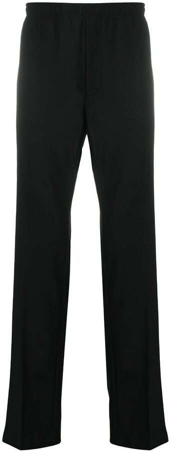 black straight leg tracksuit bottoms
