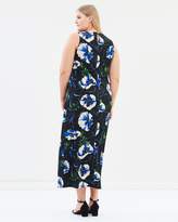 Thumbnail for your product : Evans Floral Sleeveless Maxi Dress
