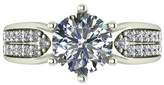 Thumbnail for your product : Moissanite PREMIER 9CT GOLD 1.75ct Eq total SOLITAIRE RING