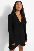 Thumbnail for your product : boohoo Plus Premium Blazer Cut Out Dress
