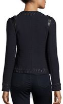 Thumbnail for your product : L'Agence Devereaux Leather Whipstitch Jacket