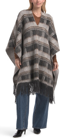 TJMAXX Wool Blend Poncho, Wool/Cashmere