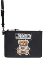 Thumbnail for your product : Moschino Black Teddy Bear Pouch