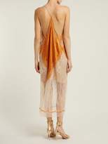 Thumbnail for your product : Jonathan Simkhai Lace Trimmed Satin Dress - Womens - Nude Multi