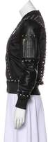 Thumbnail for your product : The Kooples Studded Leather-Trimmed Jacket