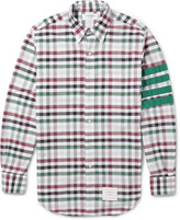 Thumbnail for your product : Thom Browne Button-Down Collar Check Check Cotton Shirt