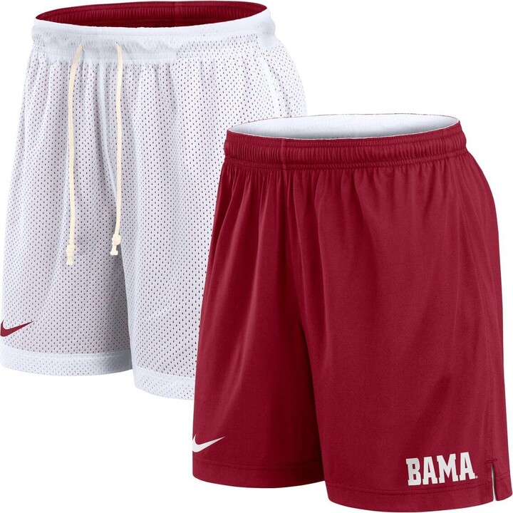 Nike Men's White/Crimson Alabama Crimson Tide Primetime Reversible Performance Shorts - White Crimson