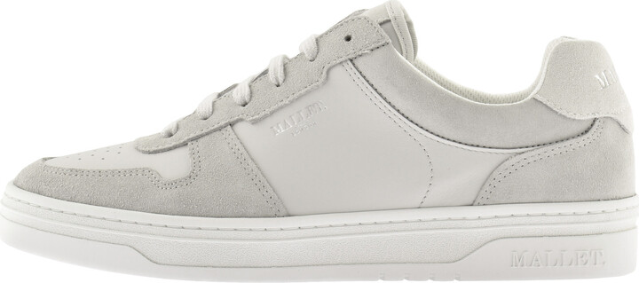 Mallet London Grey Mallet Trainers Mallet Bentham Court Trainers