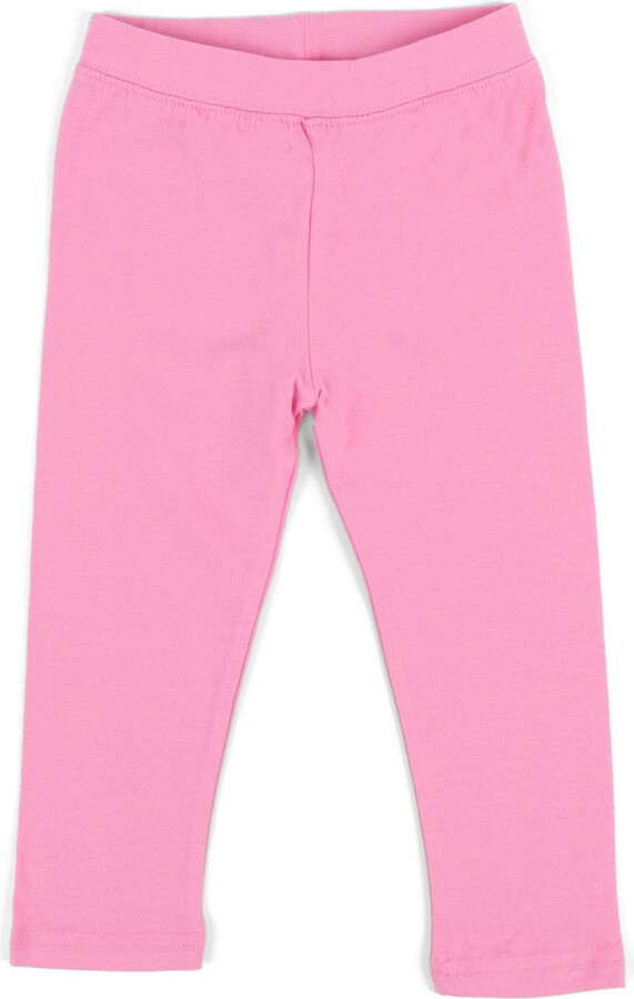 Leveret Girls Cotton Leggings, Solid Colors