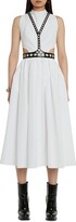Thumbnail for your product : Alexander McQueen Grommet Strap Midi-Dress