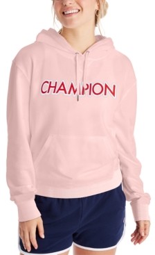 pink champion hoodie womens