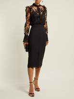 Thumbnail for your product : Alexander McQueen Sarabande Lace Blouse - Womens - Black