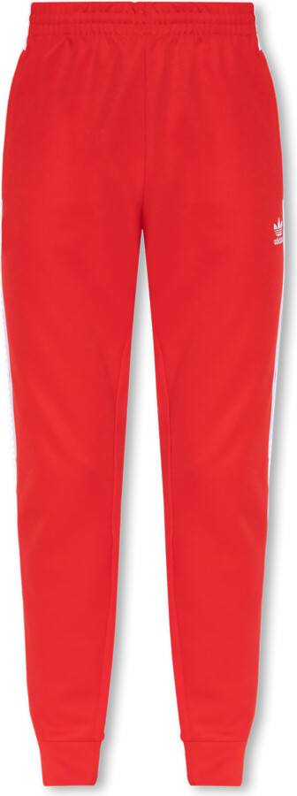 Retro Side Stripe Track Pants - Black / Red Stripe | SAINT JAXON
