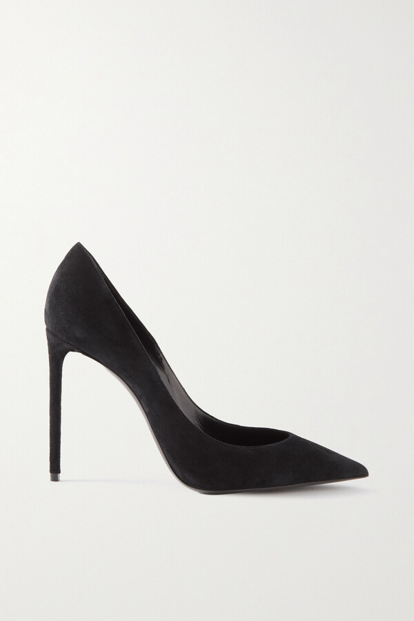Saint Laurent Zoe Suede Pumps Black ShopStyle