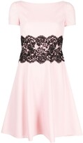 Thumbnail for your product : Valentino Garavani Pre-Owned 2010 Lace Insert Flared Dress