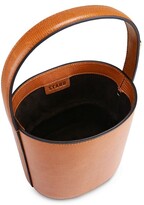 Thumbnail for your product : STAUD Bissett Lizard-Embossed Leather Bucket Bag