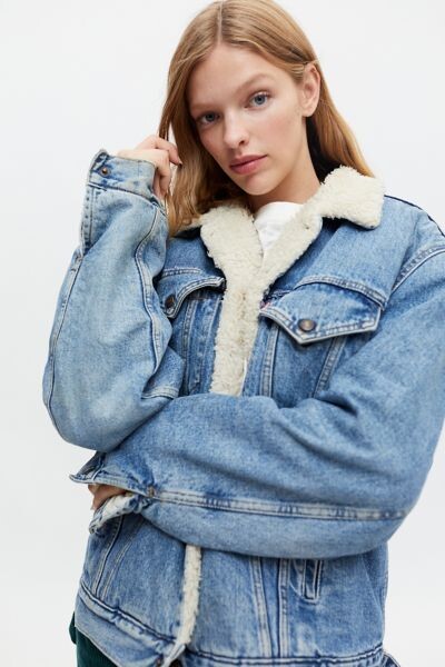 lined jean jacket womens
