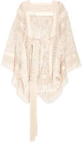 Thumbnail for your product : Zimmermann Maples Crochet-trimmed Embroidered Silk-organza Mini Dress