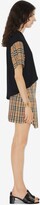 Thumbnail for your product : Burberry Check Sleeve Cotton T-shirt Size: M
