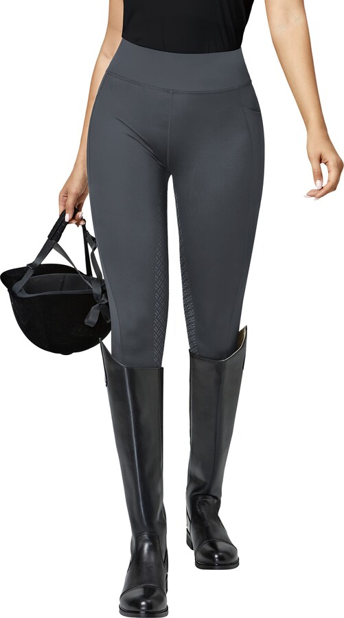 QUEENIEKE Women's Equestrian Breeches with Silicone Full Seat