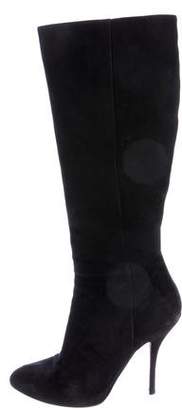 Gucci Suede Knee-High Boots