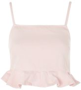 Thumbnail for your product : Topshop Moto frill denim bralet