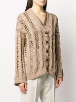 Thumbnail for your product : Brunello Cucinelli Slouchy Open Knit Cardigan