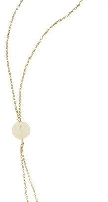 Charlotte Women's Body Chain with One Stone Center - Gold