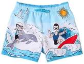 Thumbnail for your product : Dolce & Gabbana Sea & Surf Print Nylon Swim Shorts
