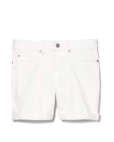 Thumbnail for your product : Vince Camuto White Denim Cuffed Shorts