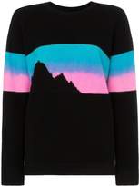 Thumbnail for your product : The Elder Statesman Rambler mountain print cashmere jumper