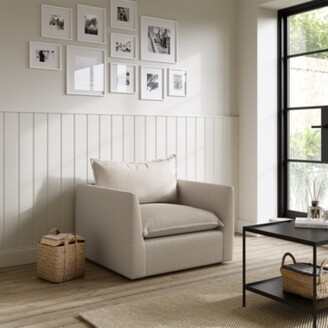 The White Company Southwold Linen Union Armchair, Natural Linen Union, One Size