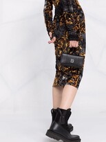 Thumbnail for your product : Versace Jeans Couture Check-Baroque Print Hoodie Dress