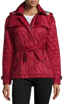 Thumbnail for your product : Burberry Finsbridge Hooded Quilted Short Jacket, Dark Crimson