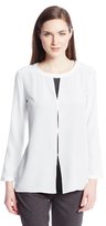 Thumbnail for your product : Magaschoni Women's Contrast-Color Tacked Blouse